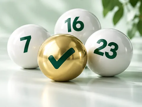 Rätta en tidigare Eurojackpot-dragning – lottokulor och guldkula med bock